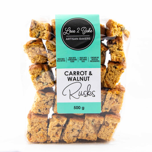 Carrot & Walnut Rusks (500g)