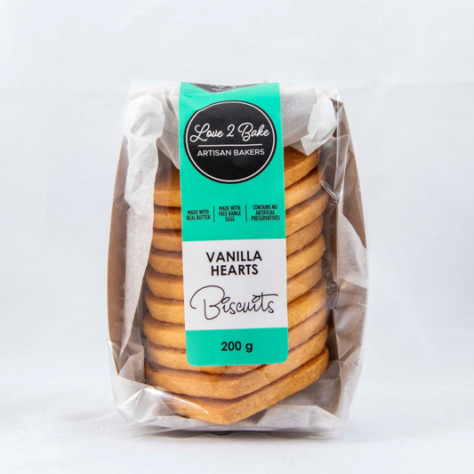 Vanilla Heart Biscuits (200g)